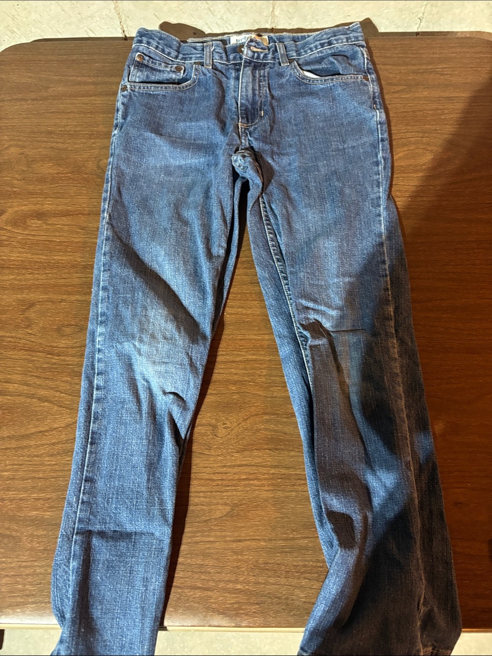 urban pipeline Men's Slim Straight Jeans in Dark Blue